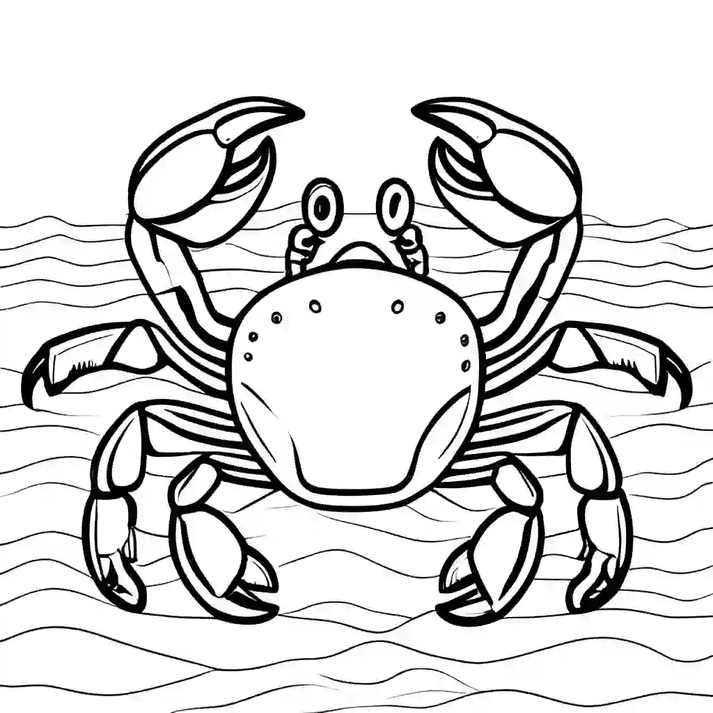 Crabs coloring pages
